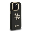 Apple iPhone 15 Pro Uyumlu Kılıf Guess Orjinal Lisanslı Grained Yazı Logolu Kamera Standlı Kapak - 3
