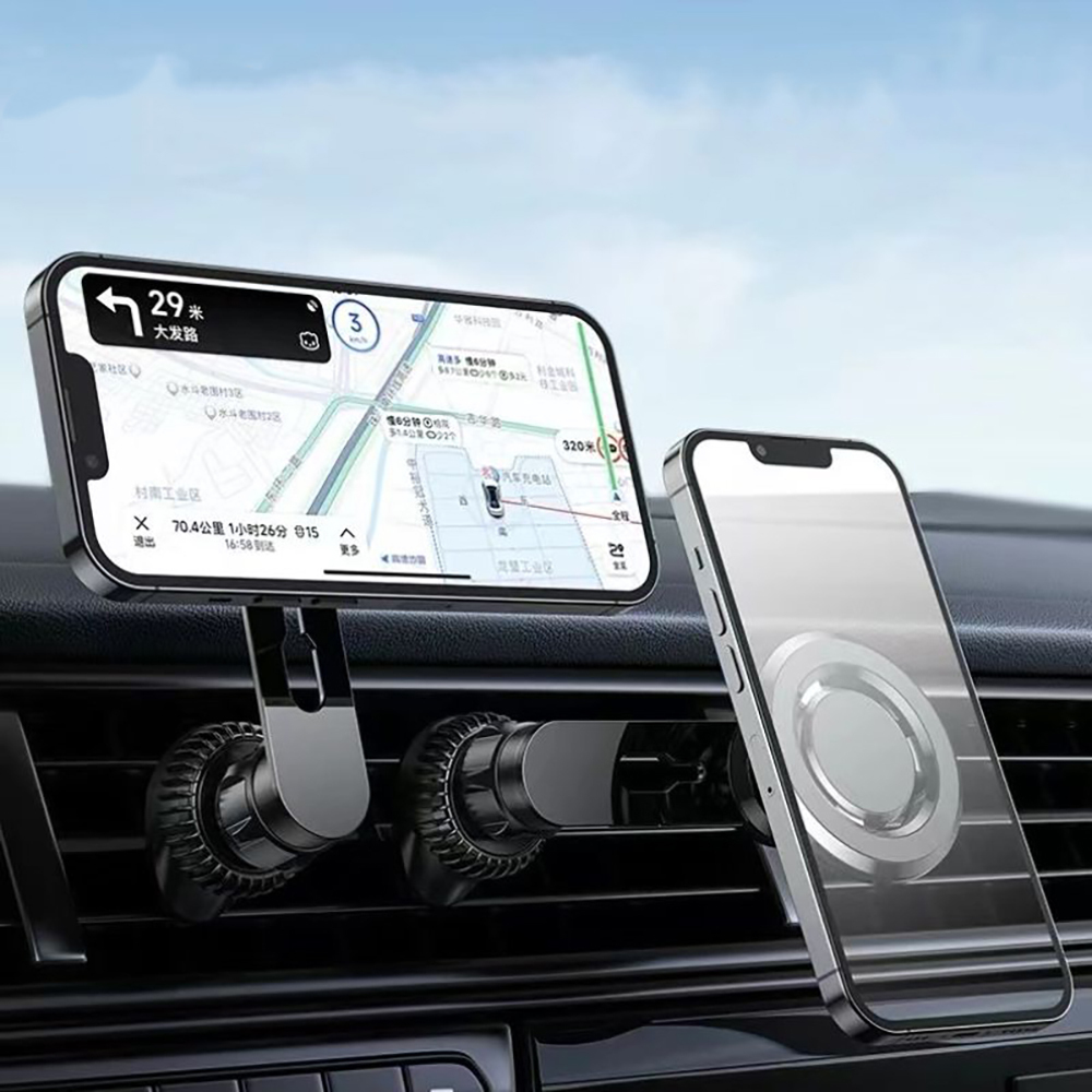 Jmary MH-78 Havalandırma Tasarımlı Magnetik Araç Telefon Tutucu - 11