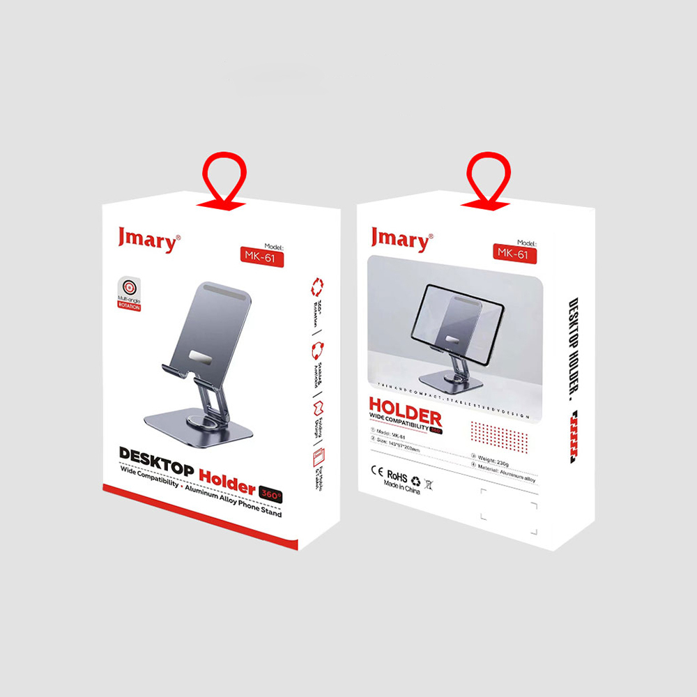 Jmary MK-61 Ayarlanabilir Katlanabilir 360 Derece Dönebilen Telefon ve Tablet Standı - 5
