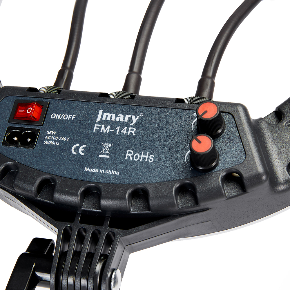 Jmary FM-14R Kumandalı 34cm Işıklı Telefon Tutucu Ring Light - 14