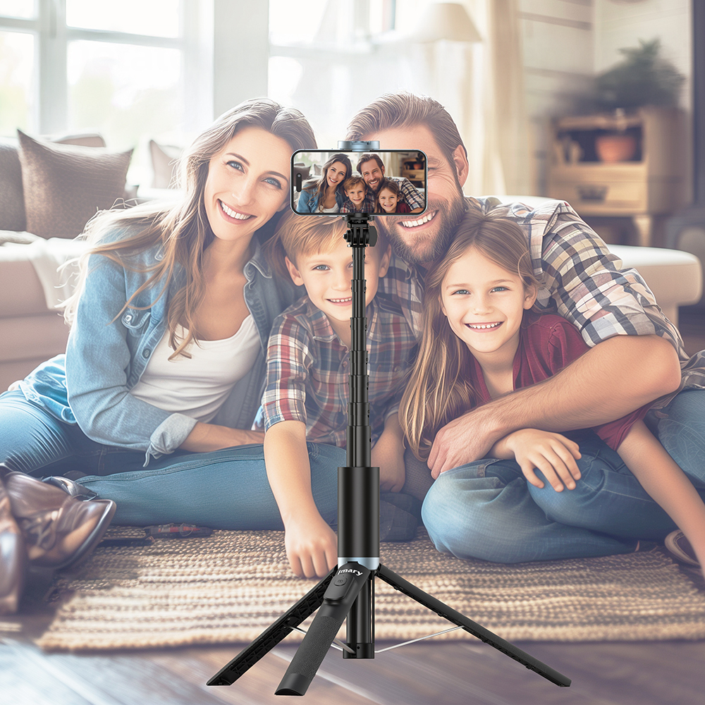 Jmary KT-259 360 Derece Dönebilen Kablosuz Kumandalı Tripod ve Selfie Çubuğu - 5