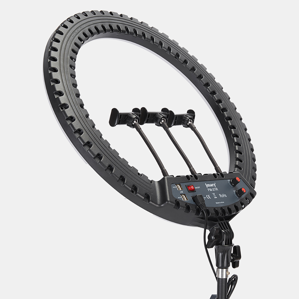 Jmary FM-21R Uzaktan Kumandalı 52cm Işıklı Telefon Tutucu Ring Light - 4