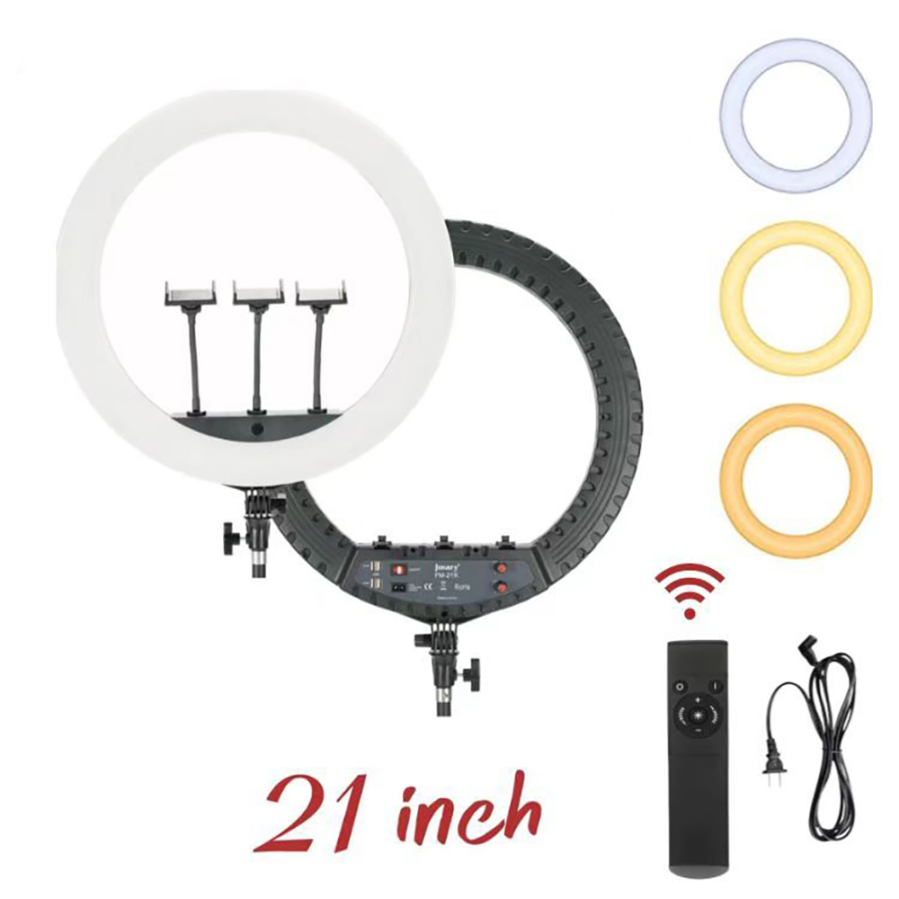 Jmary FM-21R Uzaktan Kumandalı 52cm Işıklı Telefon Tutucu Ring Light - 5