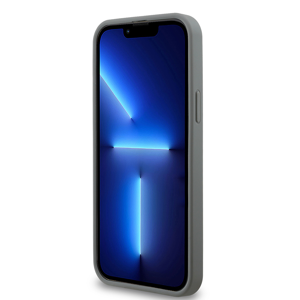 Apple iPhone 13 Pro Max Uyumlu Kılıf Guess Orjinal Lisanslı Taşlı Arka Yüzey Üçgen Logolu Kapak - 25