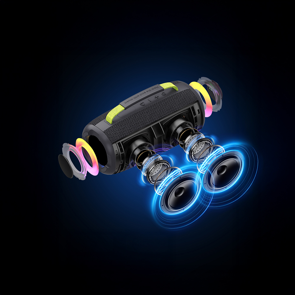 Wiwu H7 RGB Işıklı Askılı TWS Bluetooth Speaker Hoparlör v5.3 40W - 12