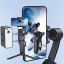 Go Des GD-F11 3 Eksenli El Tipi Yüz Tanıma Takip Özellikli Led Işıklandırma Aparatlı Gimbal Stabilizatör - 1