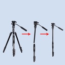 Jmary KT285+NB50 Ayarlanabilir Başlıklı Tripod - 2
