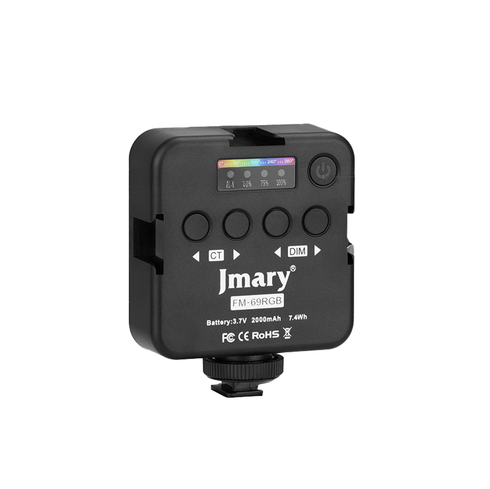 Jmary FM-69RGB RGB Led Telefon-Kamera Üstü Pilli Aydınlatma Işığı - 3
