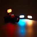 Jmary FM-16RGB Mandallı Dijital LED Göstergeli Telefon-Kamera Üstü RGB Lamba 750mAh - 5