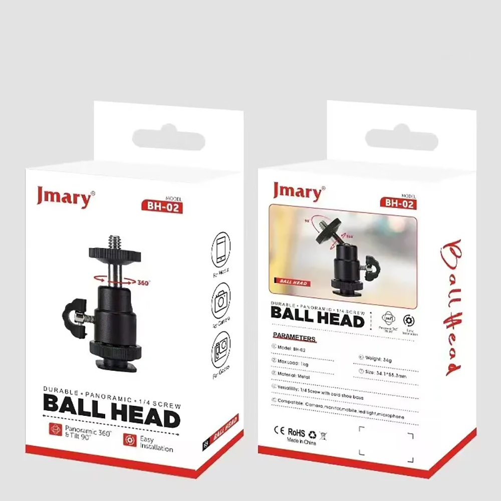 Jmary BH-02 Telefon Kamera ve Aksiyon Kameraları İçin Sabitleme Aparatı - 5