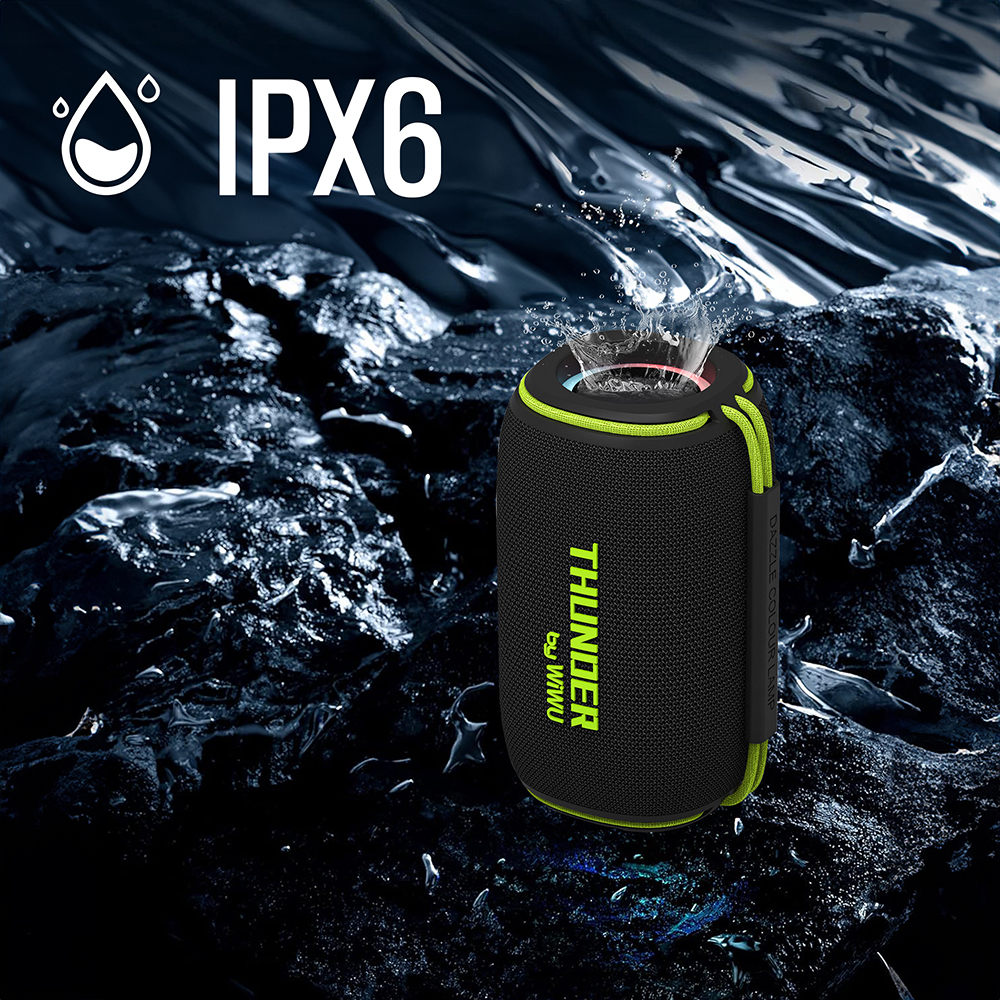 Wiwu H5 Su Geçirmez RGB Işıklı TWS Bluetooth Hoparlör v5.3 15W - 7