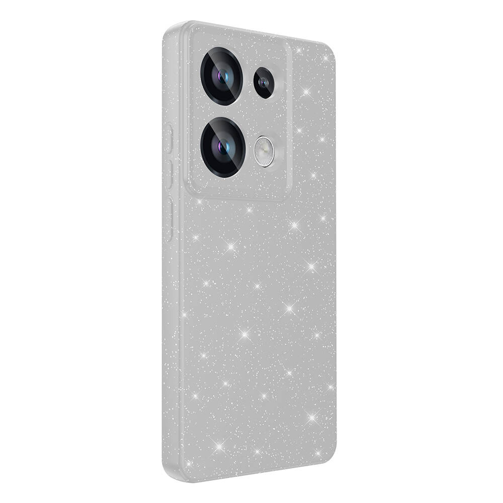Xiaomi Redmi Note 13 Pro 4G Uyumlu Kılıf Kamera Korumalı Simli Lüks Zore Koton Kapak - 7