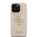 Apple iPhone 16 Pro Uyumlu Kılıf Guess Orjinal Lisanslı Grained Yazı Logolu Kamera Standlı Kapak - 23
