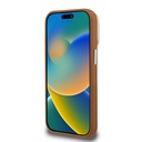Apple iPhone 15 Pro Max Uyumlu Kılıf Guess Orjinal Lisanslı Grained Yazı Logolu Kamera Standlı Kapak - 4