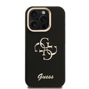 Apple iPhone 15 Pro Max Uyumlu Kılıf Guess Orjinal Lisanslı Grained Yazı Logolu Kamera Standlı Kapak - 9