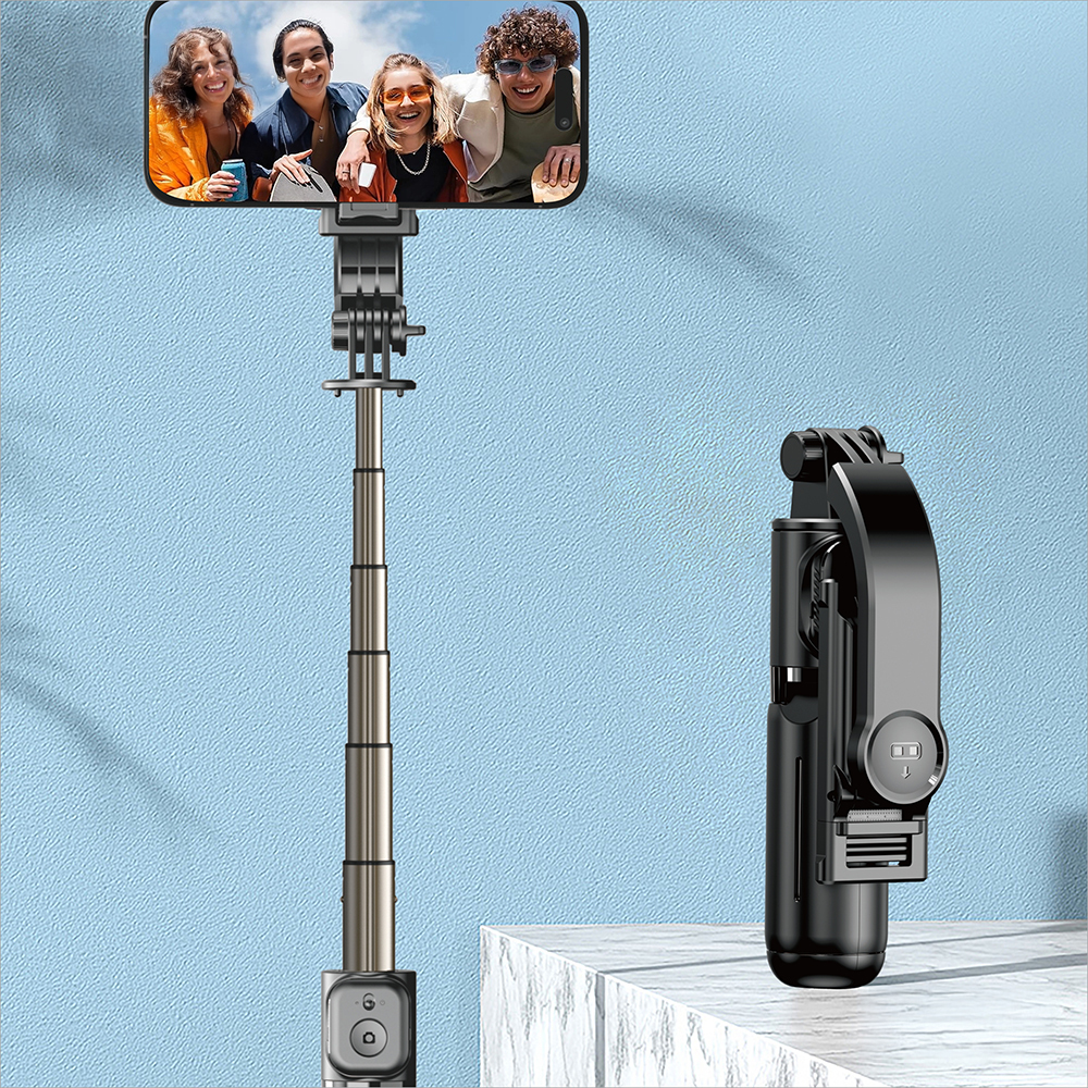 Go Des GD-ST66 Kumandalı 360 Derece Dönebilen Selfie Çubuğu ve Tripod - 1