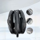 Lenyes LB527 Tomas Serisi Dokuma PU Mat Deri Bilek Tasarımlı Çizilmeye Karşı Dayanıklı Aksesuar Çantası - 4