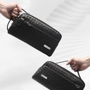 Lenyes LB527 Tomas Serisi Dokuma PU Mat Deri Bilek Tasarımlı Çizilmeye Karşı Dayanıklı Aksesuar Çantası - 6