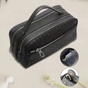 Lenyes LB527 Tomas Serisi Dokuma PU Mat Deri Bilek Tasarımlı Çizilmeye Karşı Dayanıklı Aksesuar Çantası - 7