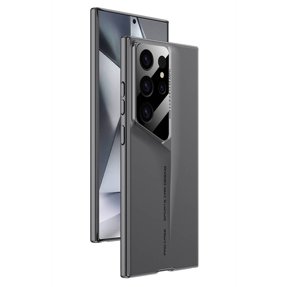 Samsung Galaxy S23 Ultra Uyumlu Kılıf Ultra İnce Kamera Korumalı Sert Rubber Zore Procase Kapak - 4