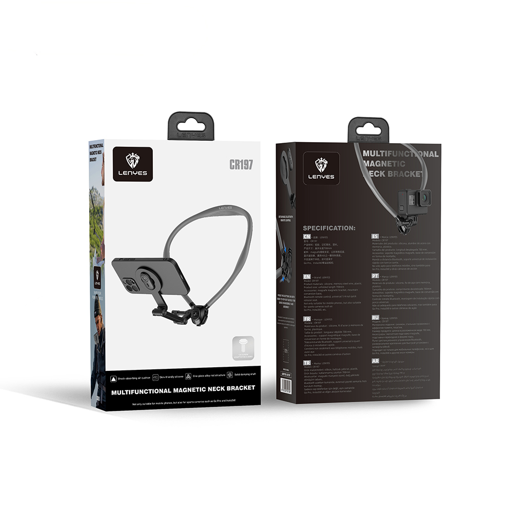 Lenyes CR197 Eller Serbest Magnetik Boyun Askılı Telefon Tutucu - 8