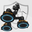 Lenyes LCT101 360° Ayarlanabilir 3 Vantuzlu Aksiyon Kamera Tutucu - 4