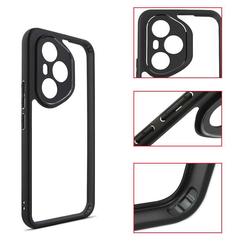 Honor 400 Pro Kılıf Kamera Korumalı Şeffaf Arka Yüzey Zore New Roll Kapak - 5