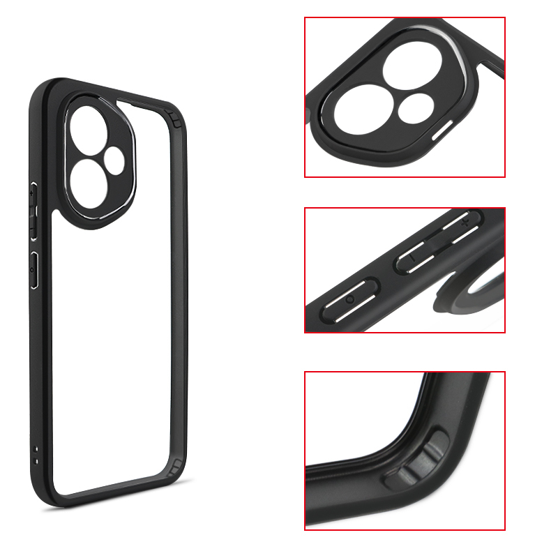 Honor 400 Kılıf Kamera Korumalı Şeffaf Arka Yüzey Zore New Roll Kapak - 5