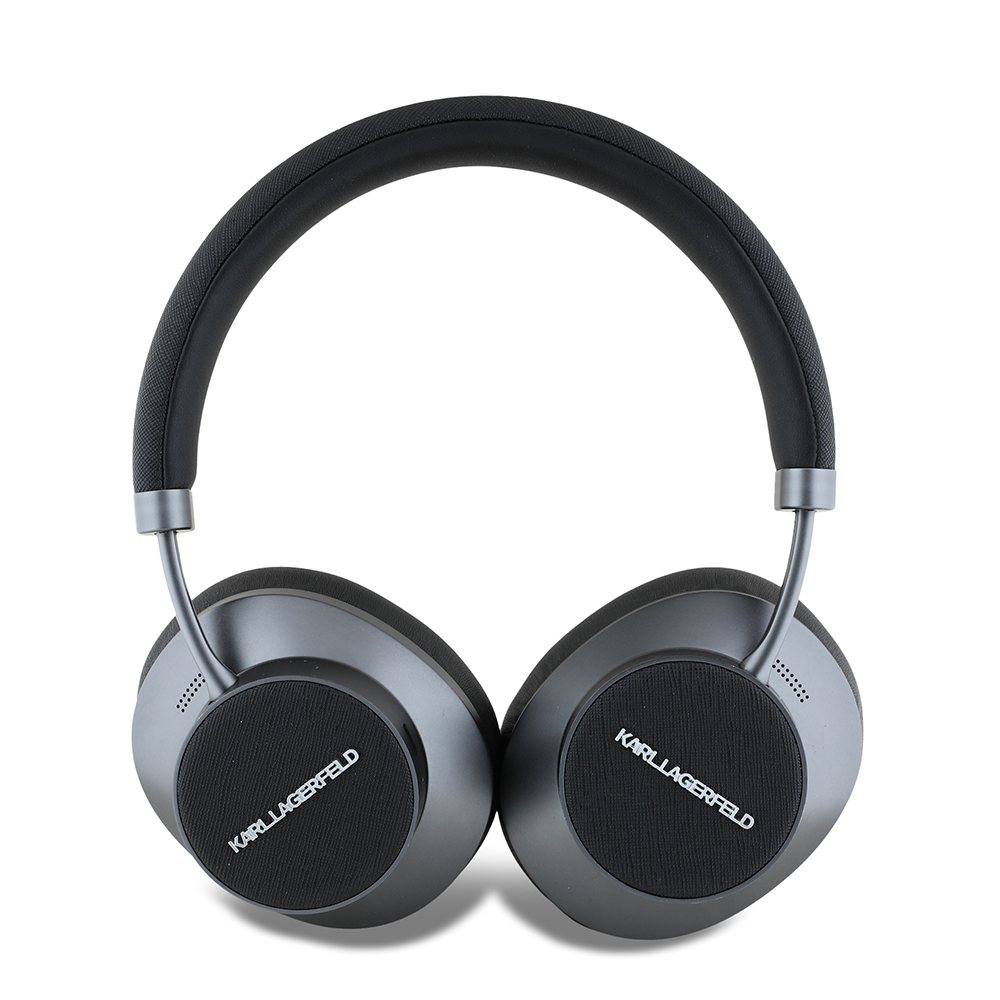 Karl Lagerfeld Orjinal Lisanslı ANC/ENC Özellikli KL Yazı Logolu Saffiano Serisi Kulak Üstü Bluetooth Kulaklık v5.3 - 2