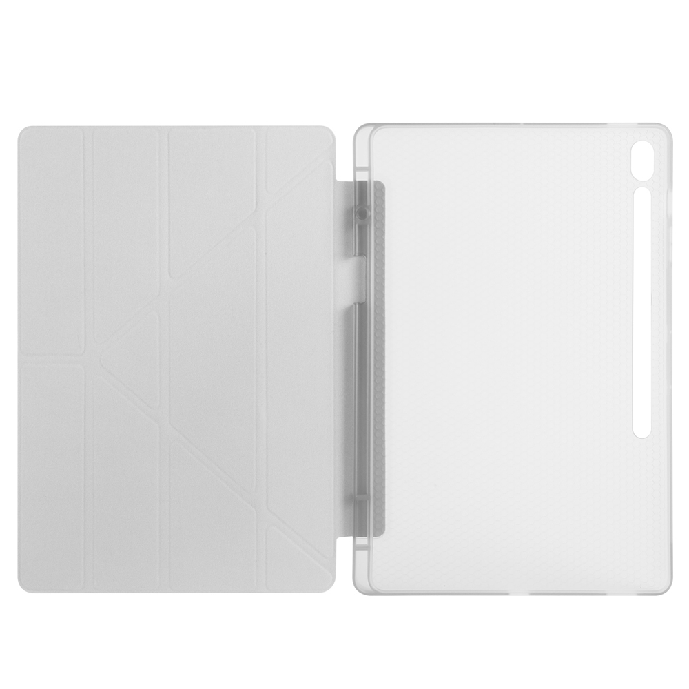 Samsung Galaxy Tab S10 Uyumlu FE Plus Kılıf Zore Tri Folding Kalem Bölmeli Standlı Kılıf - 11