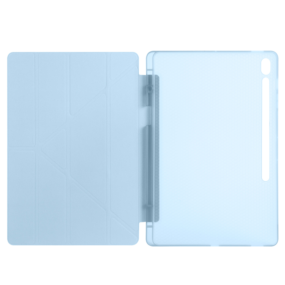 Samsung Galaxy Tab S10 Uyumlu FE Plus Kılıf Zore Tri Folding Kalem Bölmeli Standlı Kılıf - 13