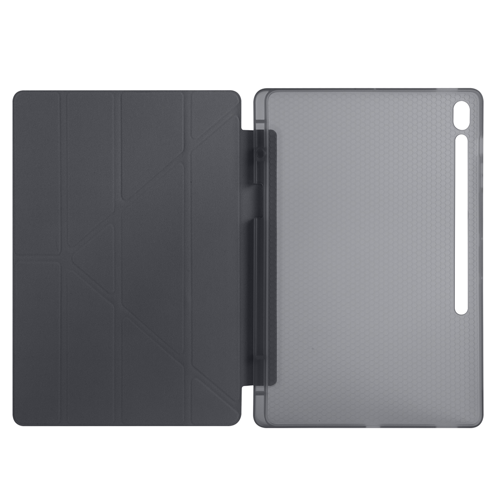 Samsung Galaxy Tab S10 Uyumlu FE Plus Kılıf Zore Tri Folding Kalem Bölmeli Standlı Kılıf - 14