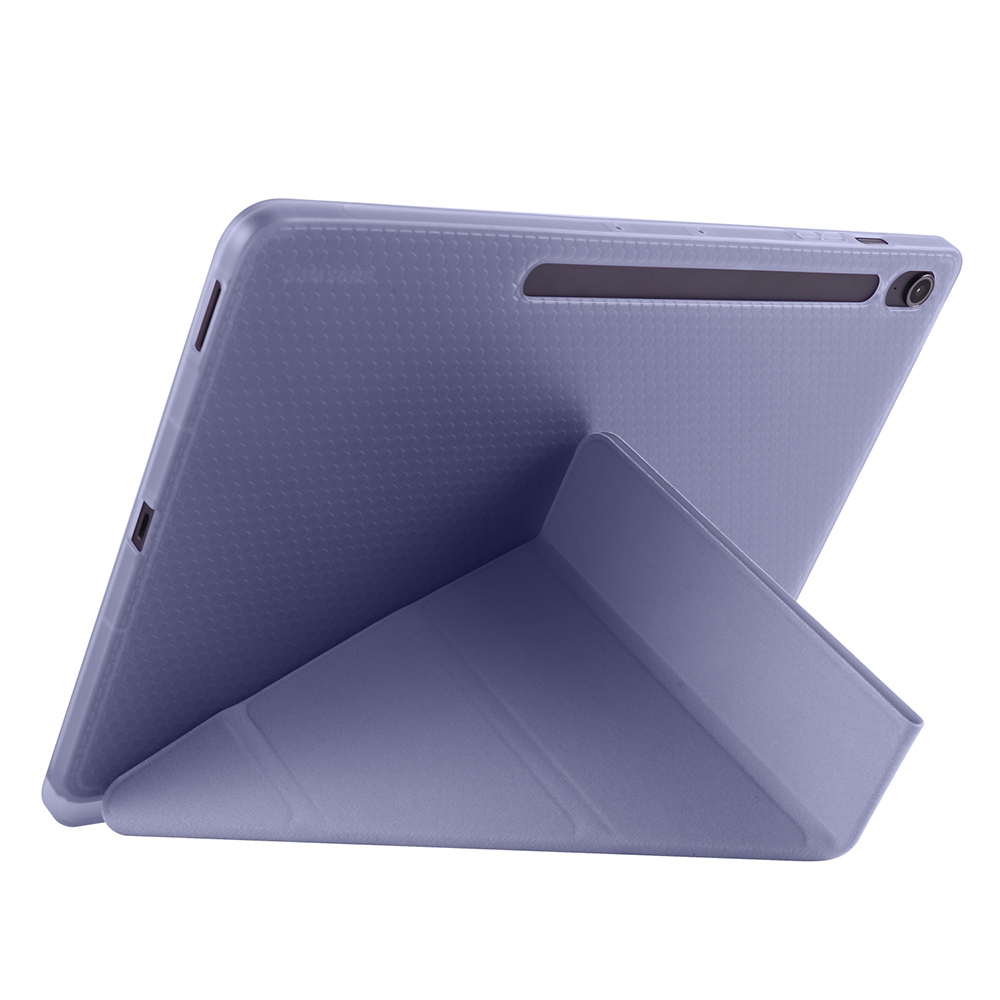 Samsung Galaxy Tab S10 Uyumlu FE Plus Kılıf Zore Tri Folding Kalem Bölmeli Standlı Kılıf - 21