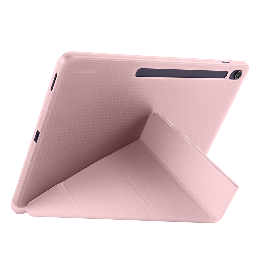 Samsung Galaxy Tab S10 Uyumlu FE Plus Kılıf Zore Tri Folding Kalem Bölmeli Standlı Kılıf - 22