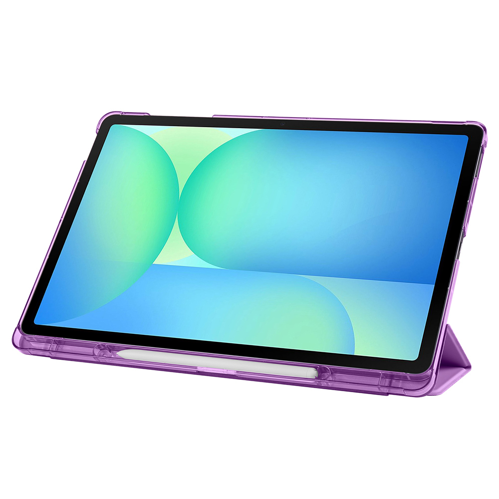 Samsung Galaxy Tab S10 Uyumlu FE Plus Zore Smart Cover Kalem Bölmeli Standlı 1-1 Kılıf - 18