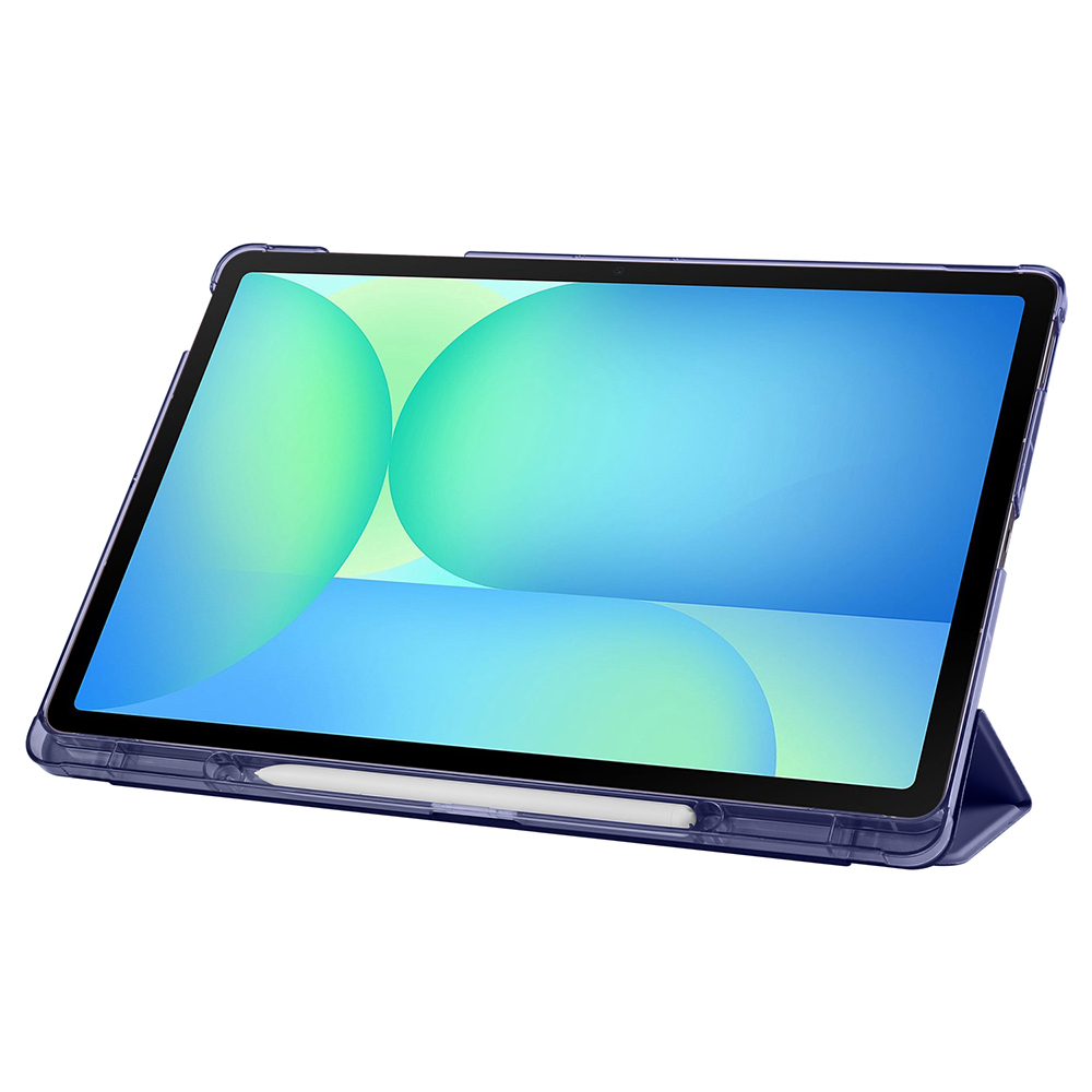 Samsung Galaxy Tab S10 Uyumlu FE Plus Zore Smart Cover Kalem Bölmeli Standlı 1-1 Kılıf - 21