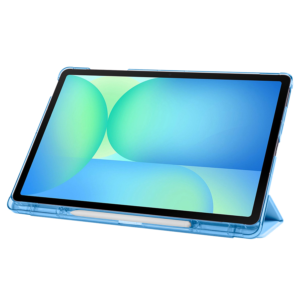 Samsung Galaxy Tab S10 Uyumlu FE Plus Zore Smart Cover Kalem Bölmeli Standlı 1-1 Kılıf - 22