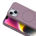 Apple iPhone 14 Uyumlu Kılıf M-Safe Şarj Özellikli Metal Kamera Çerçeveli Zore Edi Silikon Kapak - 3