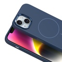 Apple iPhone 14 Uyumlu Kılıf M-Safe Şarj Özellikli Metal Kamera Çerçeveli Zore Edi Silikon Kapak - 7