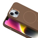 Apple iPhone 14 Uyumlu Kılıf M-Safe Şarj Özellikli Metal Kamera Çerçeveli Zore Edi Silikon Kapak - 9