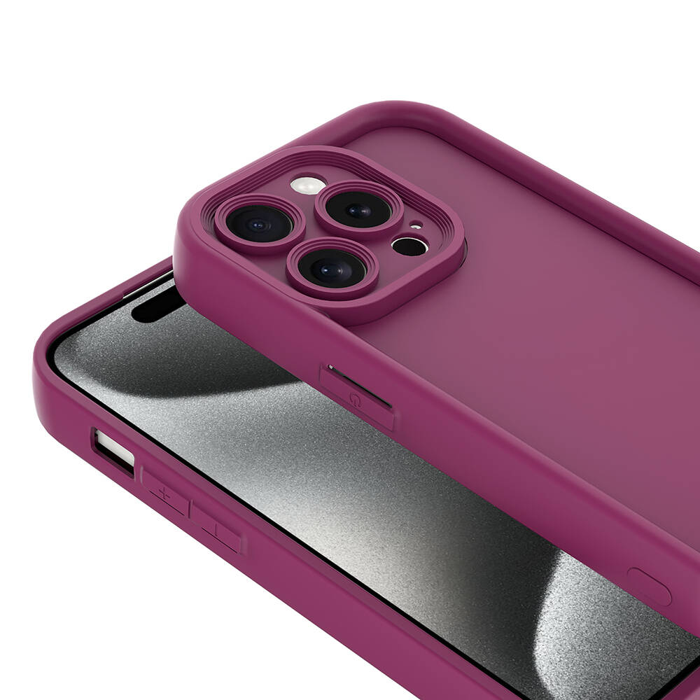 Apple iPhone 15 Pro Uyumlu Kılıf Kamera Korumalı Zore Ananas Kapak - 6
