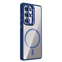 Samsung Galaxy S25 Ultra Uyumlu Kılıf Standlı ve Kamera Lens Hediyeli M-Safe Şarj Özellikli Zore Etro Kapak - 3