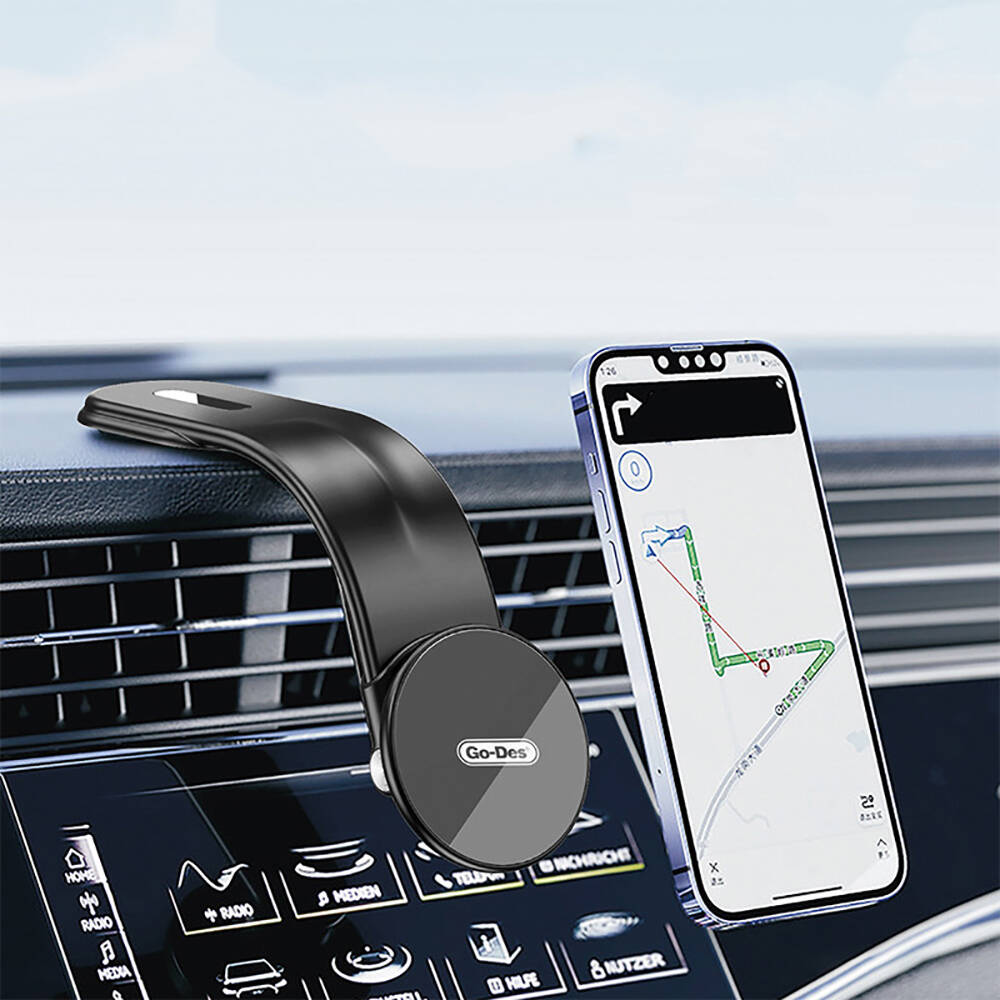 Go Des GD-HD968 Magsafe Şarj Özellikli Çok Açılı Araç Telefon Tutucu - 1