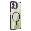 Samsung Galaxy A06 Uyumlu Kılıf Standlı ve Kamera Lens Hediyeli M-Safe Şarj Özellikli Zore Etro Kapak - 1