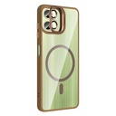 Samsung Galaxy A06 Uyumlu Kılıf Standlı ve Kamera Lens Hediyeli M-Safe Şarj Özellikli Zore Etro Kapak - 5