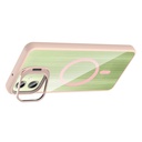 Samsung Galaxy A06 Uyumlu Kılıf Standlı ve Kamera Lens Hediyeli M-Safe Şarj Özellikli Zore Etro Kapak - 8