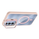 Samsung Galaxy A25 Uyumlu Kılıf Standlı ve Kamera Lens Hediyeli M-Safe Şarj Özellikli Zore Etro Kapak - 6