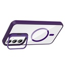 Samsung Galaxy A35 Uyumlu Kılıf Standlı ve Kamera Lens Hediyeli M-Safe Şarj Özellikli Zore Etro Kapak - 2