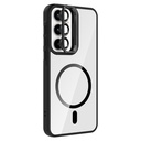 Samsung Galaxy A35 Uyumlu Kılıf Standlı ve Kamera Lens Hediyeli M-Safe Şarj Özellikli Zore Etro Kapak - 3