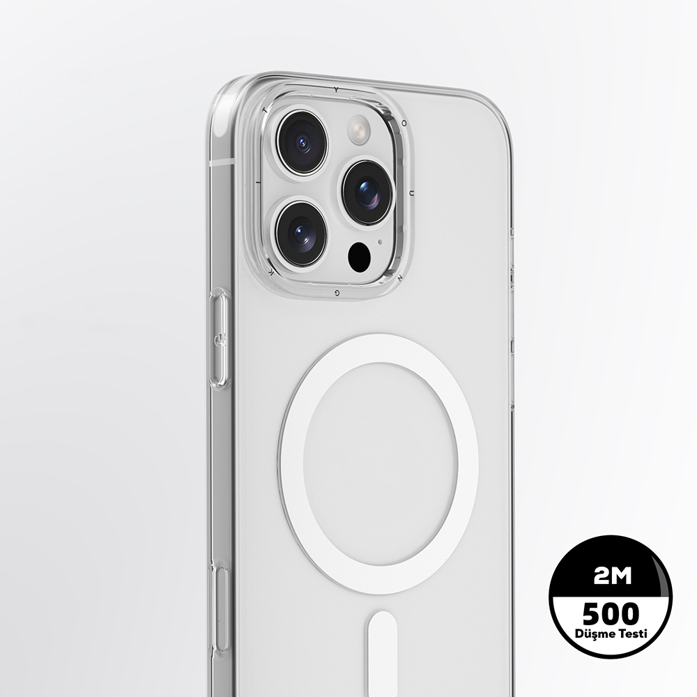 Apple iPhone 16 Pro Max Uyumlu Kılıf M-safe Şarj Özellikli Youngkit Ice Serisi Kapak - 5